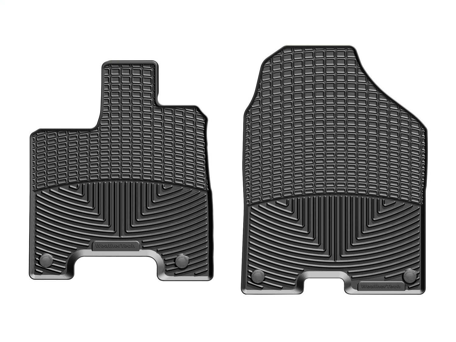 Weathertech - All Weather Floor Mats - Black Front 17-25 Honda Ridgeline - W415