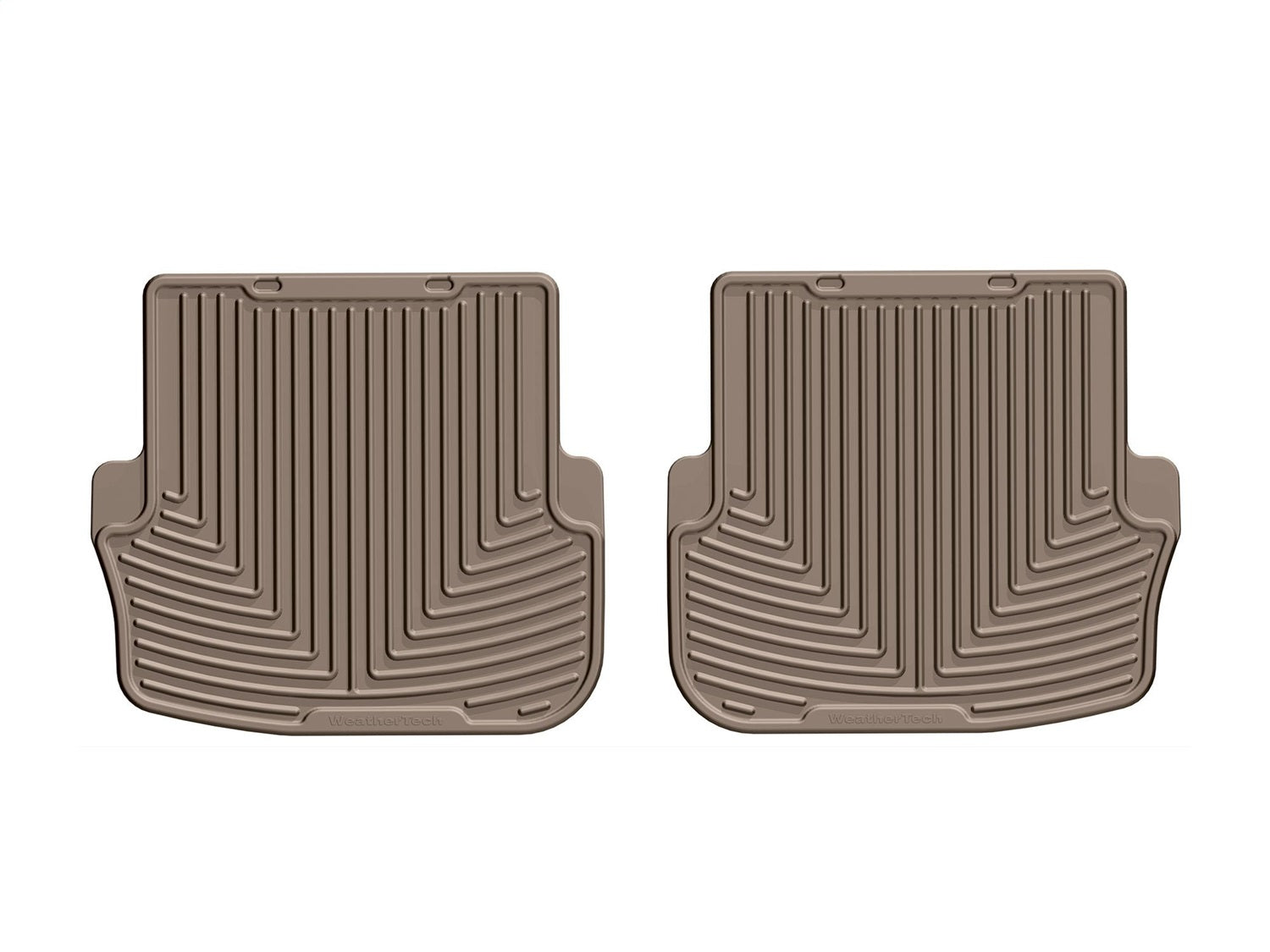 Weathertech - All Weather Floor Mats - Tan Rear 17-23 Mercedes Benz C-Class / 17-21 Mercedes Benz C63-AMG / 18-23 Merced