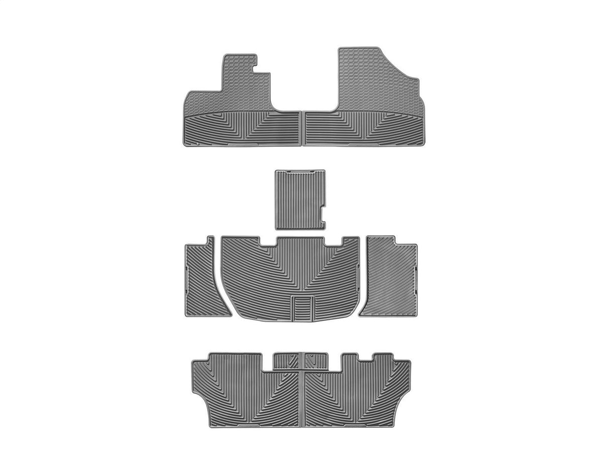 Weathertech - All Weather Floor Mats - Gray Front Rear and Third Row 05-10 Honda Odyssey - W48GRW159GRW160
