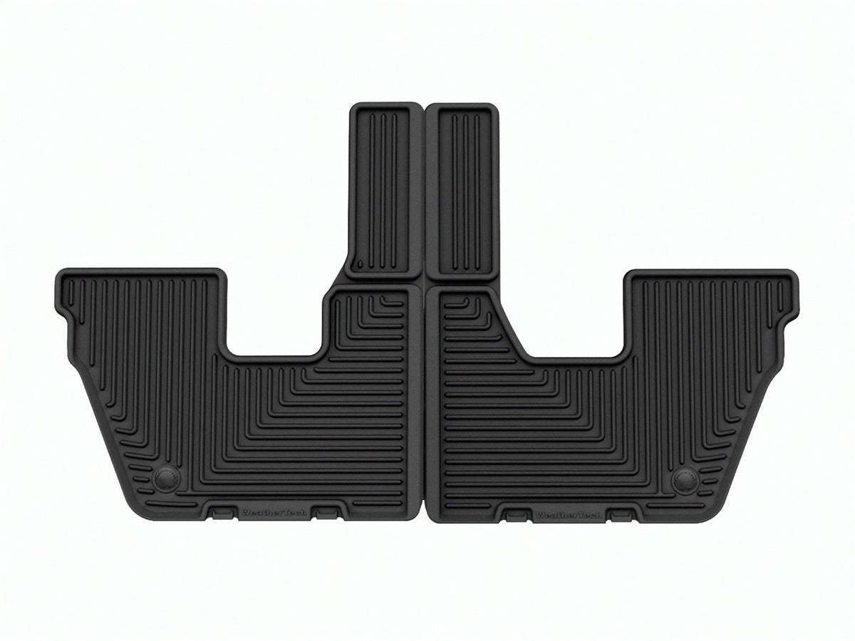 Weathertech - All Weather Floor Mats Black Front, Rear & Third Row Set 21-25 Jeep Grand-Cherokee-L - W614-W615-W616