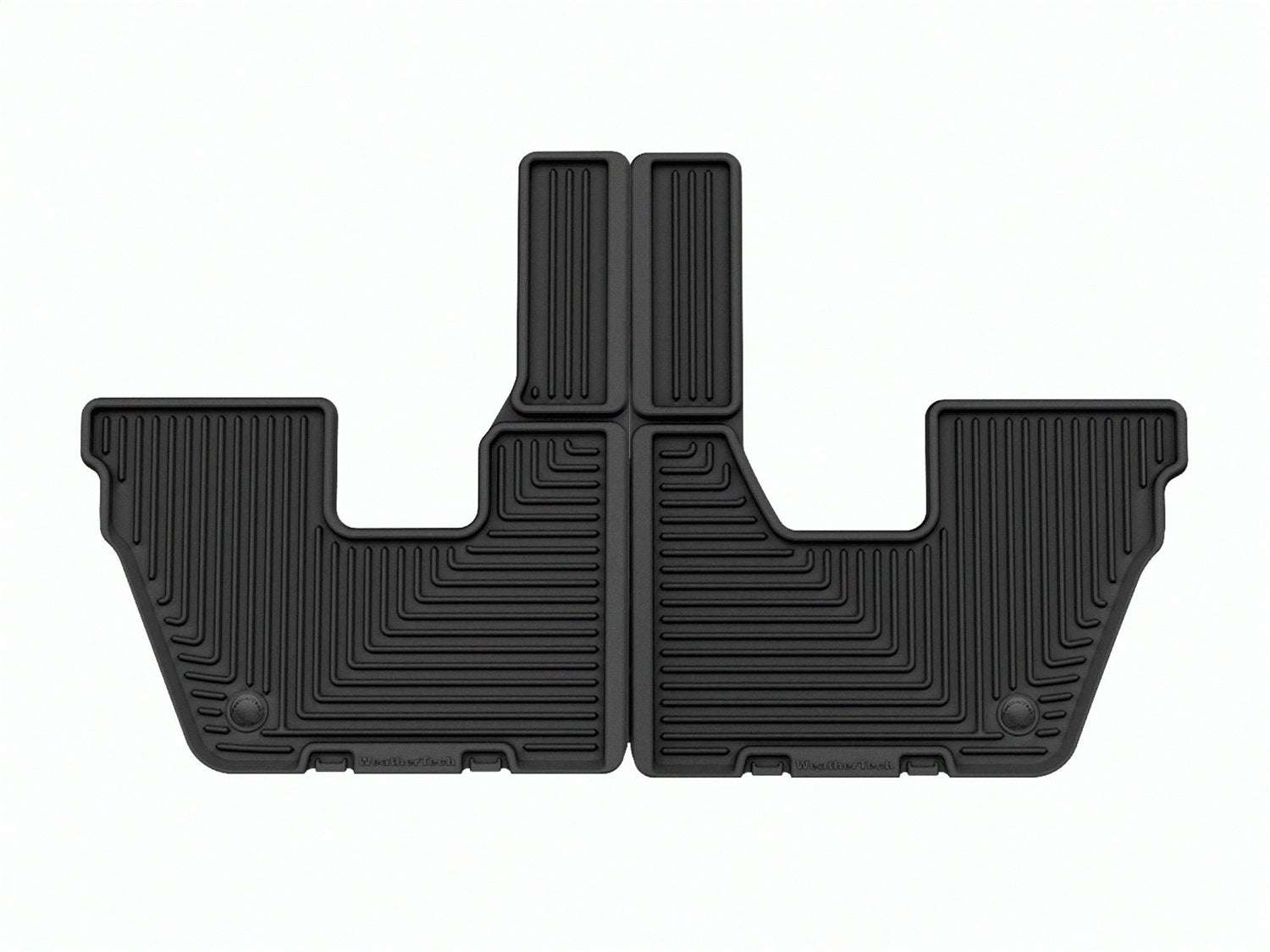 Weathertech - All Weather Floor Mats - Black Third Row 21-25 Jeep Grand-Cherokee-L - W616