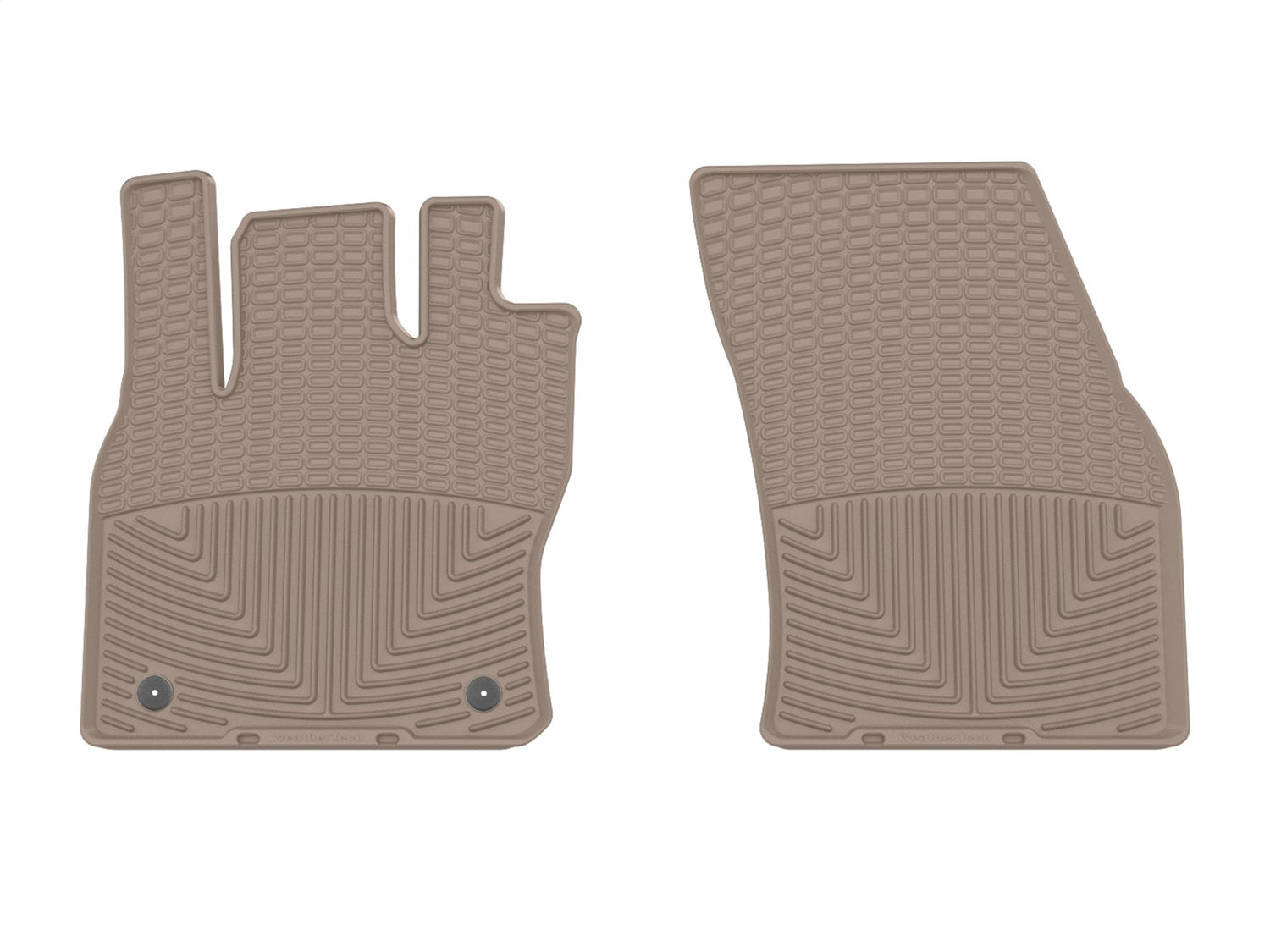 Weathertech - All Weather Floor Mats Tan Front & Rear Set 18-24 Volkswagen Tiguan - W653TN-W654TN