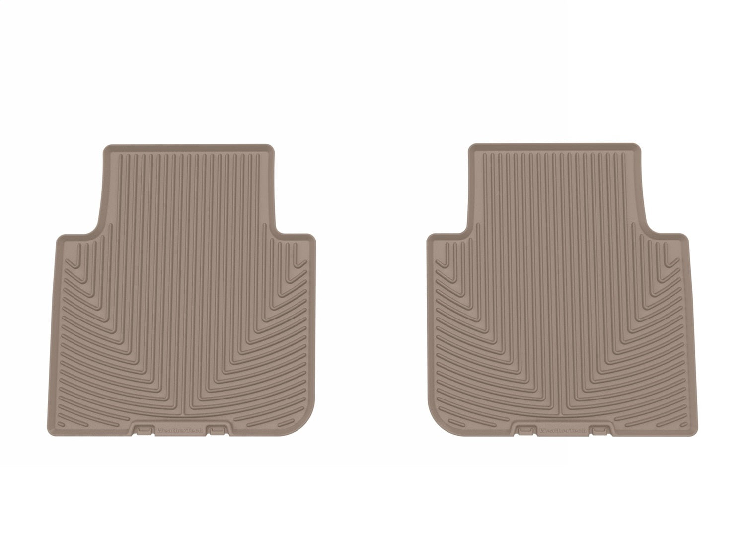 Weathertech - All Weather Floor Mats - Tan Rear 18-26 Volkswagen Tiguan - W654TN