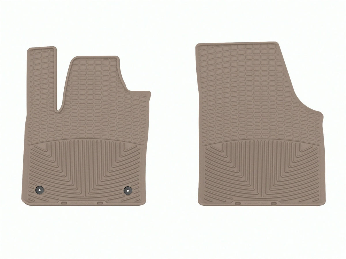 Weathertech - All Weather Floor Mats - Tan Front 18-26 Volkswagen Atlas / 20-26 Volkswagen Atlas-Cross-Sport - W655TN