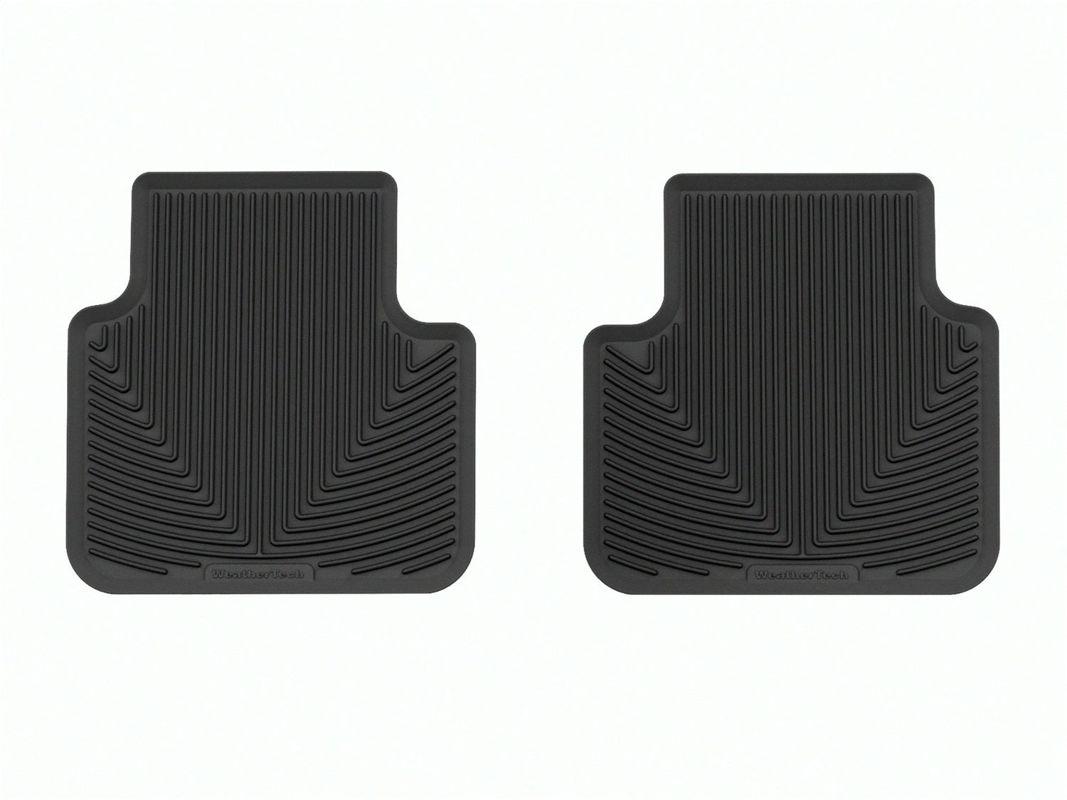 Weathertech - All Weather Floor Mats - Black Rear 18-26 Volkswagen Atlas / 20-26 Volkswagen Atlas-Cross-Sport - W656