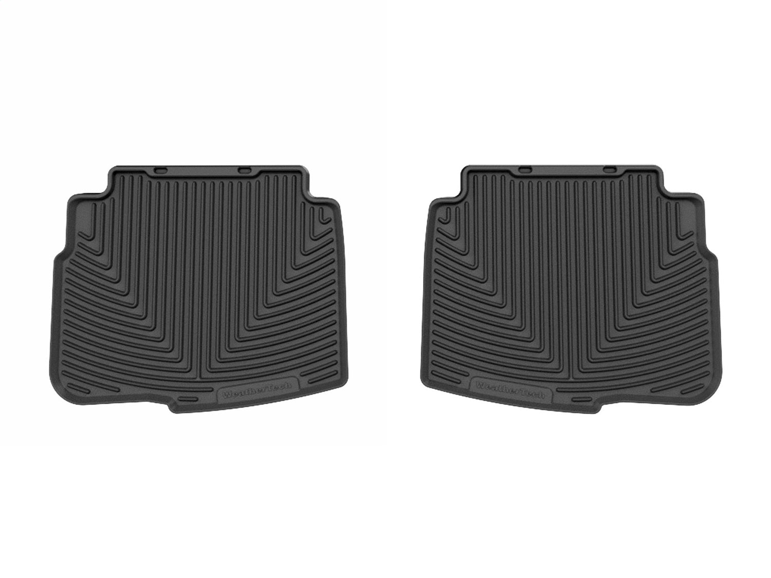 Weathertech - All Weather Floor Mats - Black Rear 25 Subaru Legacy / 20-25 Subaru Outback - W668