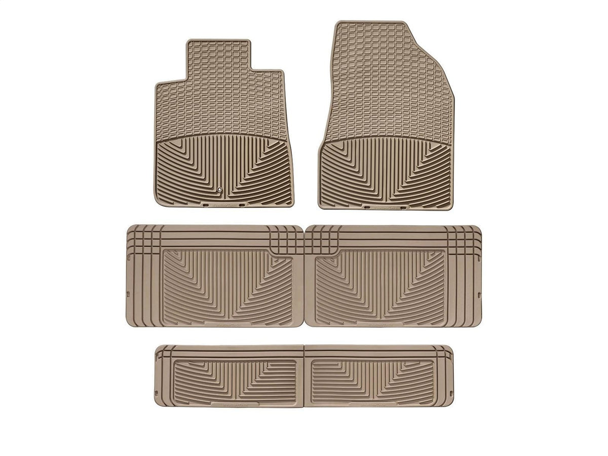 Weathertech - All Weather Floor Mats - Tan Front Rear and Third Row - W68TNW25TNW60TN