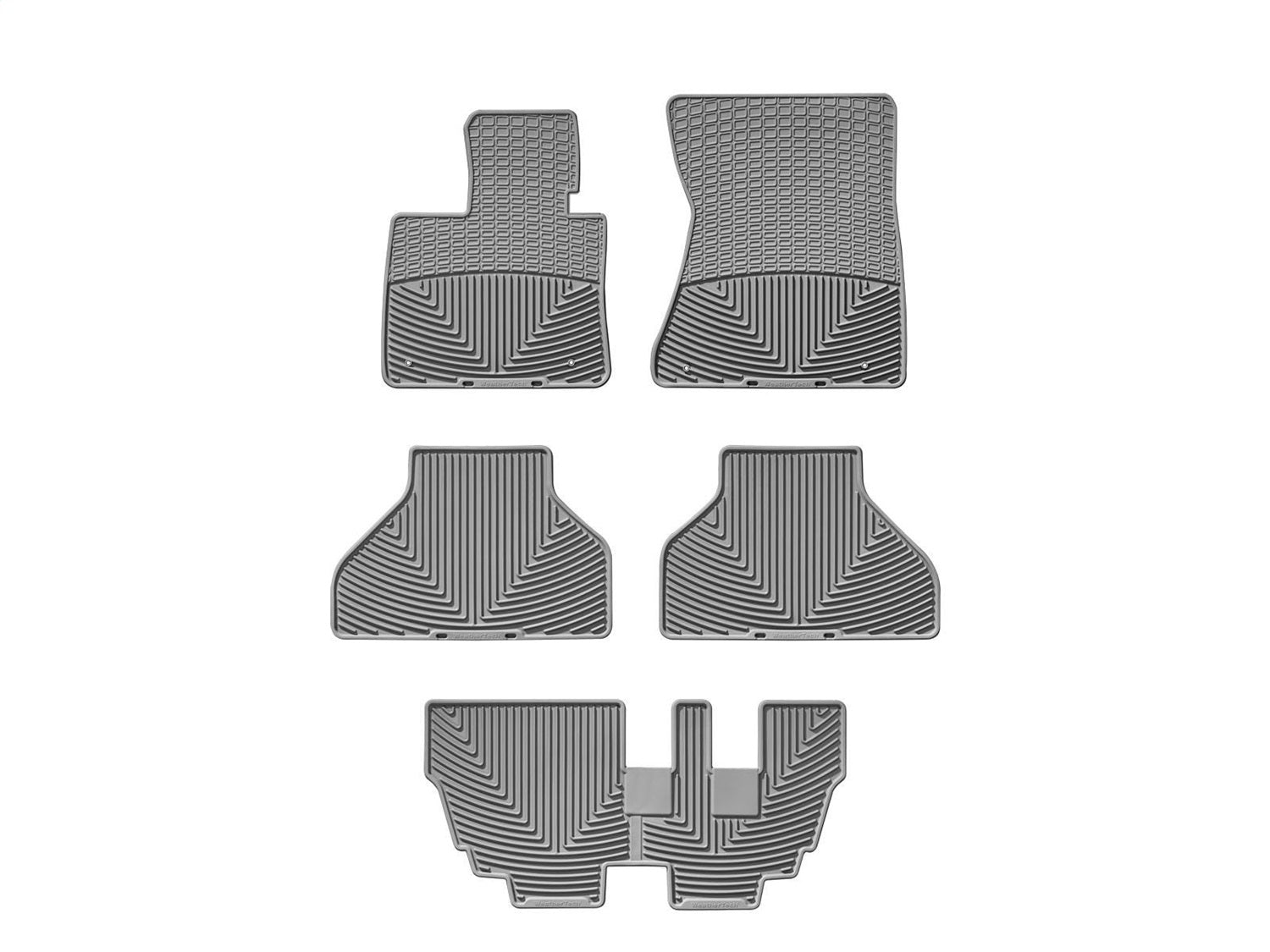 Weathertech - All Weather Floor Mats - Gray Front Rear and Third Row 07-13 BMW X5 - W74GRW144GRW145