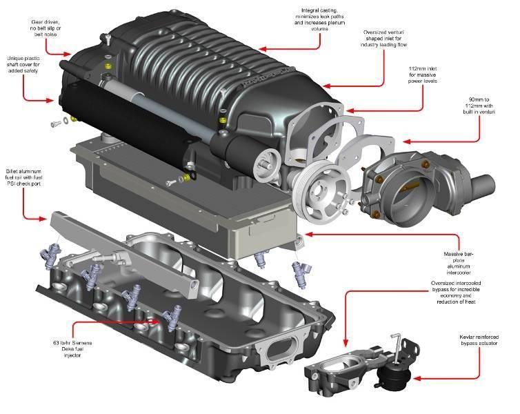 Whipple 'LS W175FF (2.9 L) SC "Hot Rod" kit