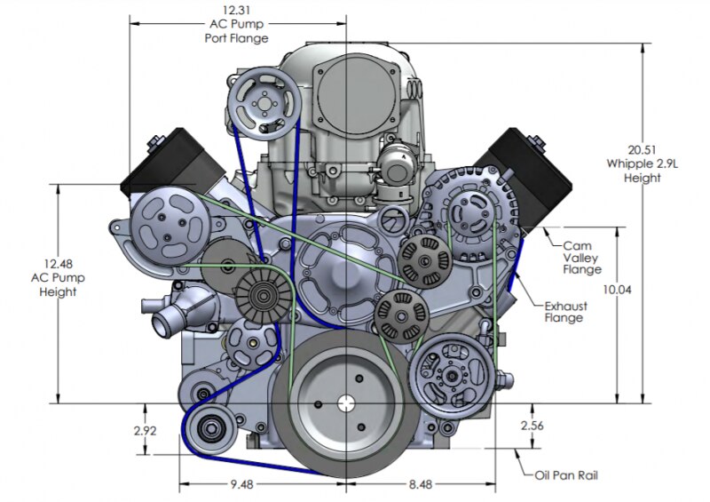 Whipple 'LS W175FF (2.9 L) SC "Hot Rod" kit