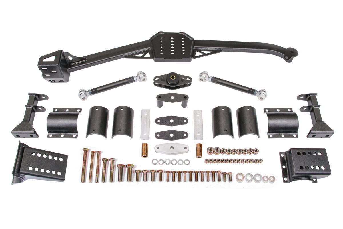 BMR 82-92 3rd Gen F-Body Body Mount Watts Link Rod Ends - Black Hammertone - WL330H
