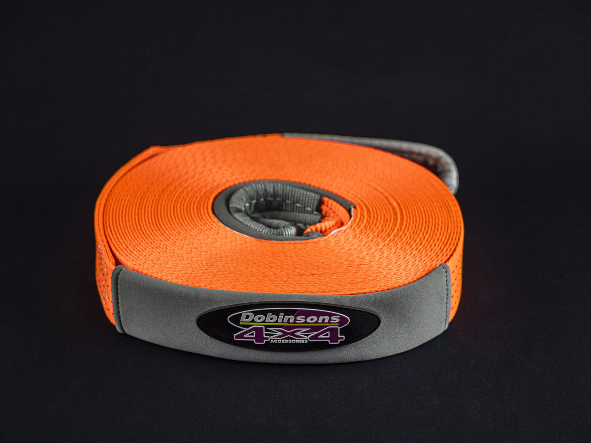 DOBINSONS ORANGE 65' LONG WINCH EXTENSION STRAP - 4500KG - WS80-3834