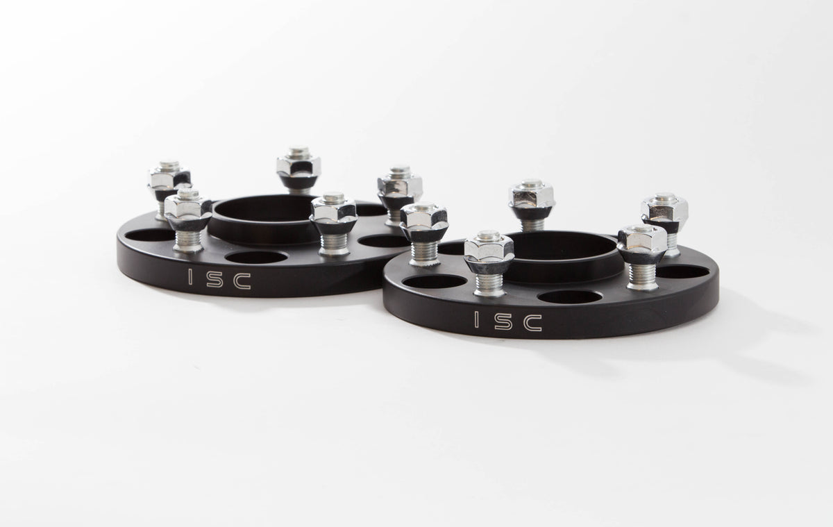 ISC Suspension Mazda/Mitsubishi 5x114.3 Hub Centric (67 Hub Bore) Wheel Spacers 15mm Black (Pair) - WSMM15B