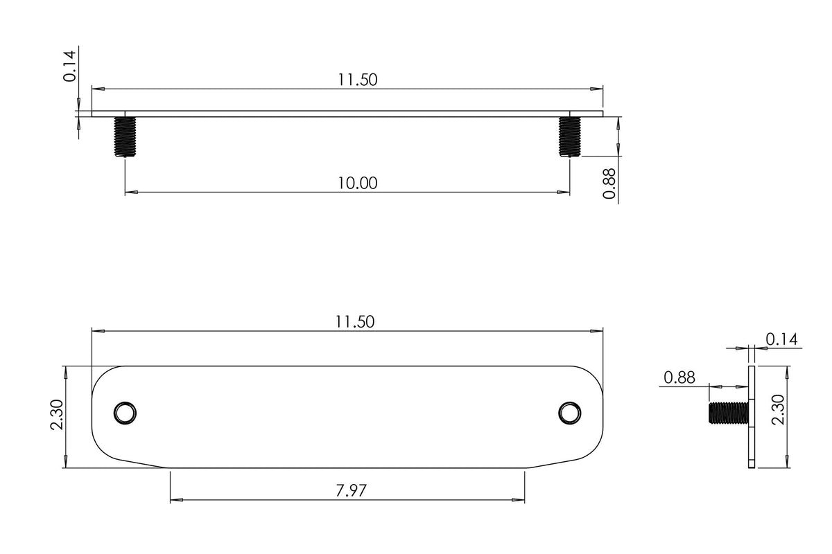 DV8 Offroad - Winch Fairlead Cover Plate - FBBO-01