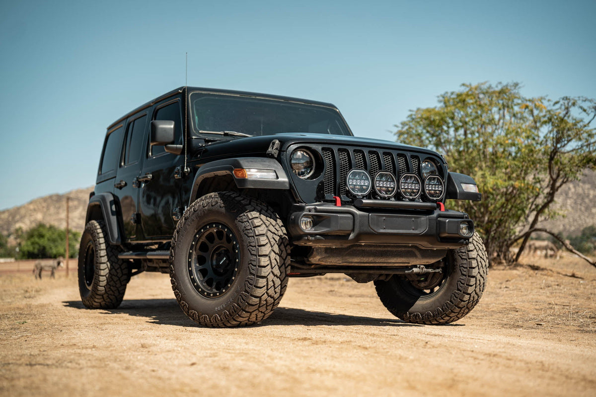 DV8 Offroad - 2018+ Wrangler JL Push Bar for Mopar Rubicon Steel Bumper - LBJL-13