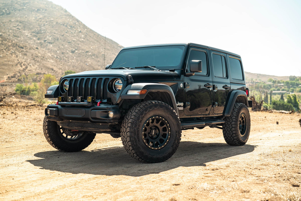 DV8 Offroad - 2018+ Wrangler JL Push Bar for Mopar Rubicon Steel Bumper - LBJL-13