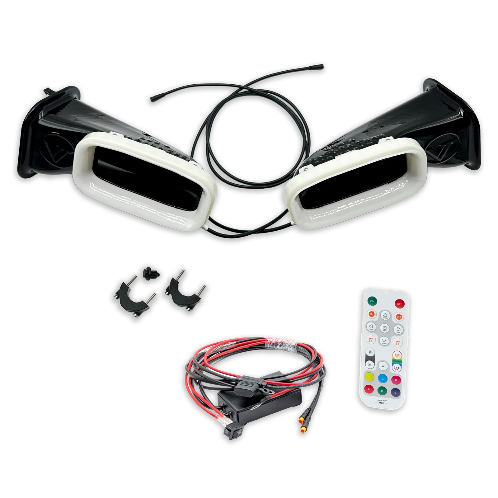2020-2021 BMW X3 M and X3 M Competition (F97) Dual BIG MOUTH LIT KIT Ram Air Intake Snorkels