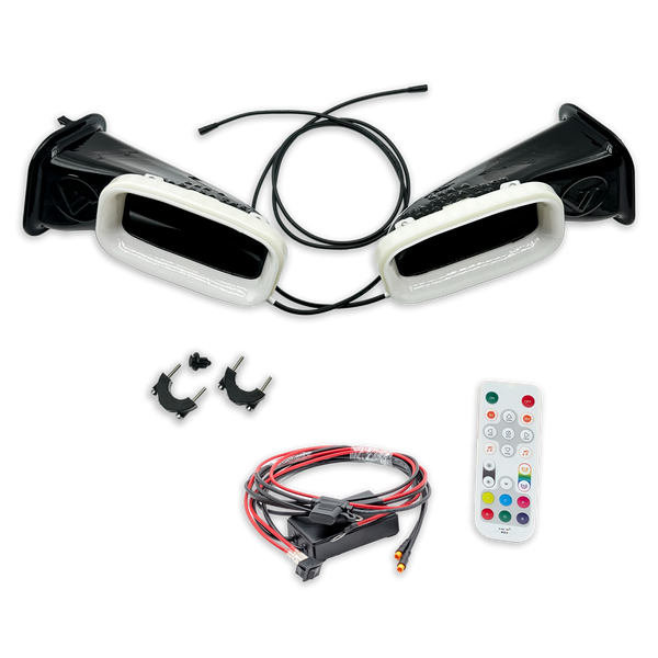 2022-2024 BMW X3 M40i (G01, LCI)  Dual BIG MOUTH LIT KIT Ram Air Intake Snorkels