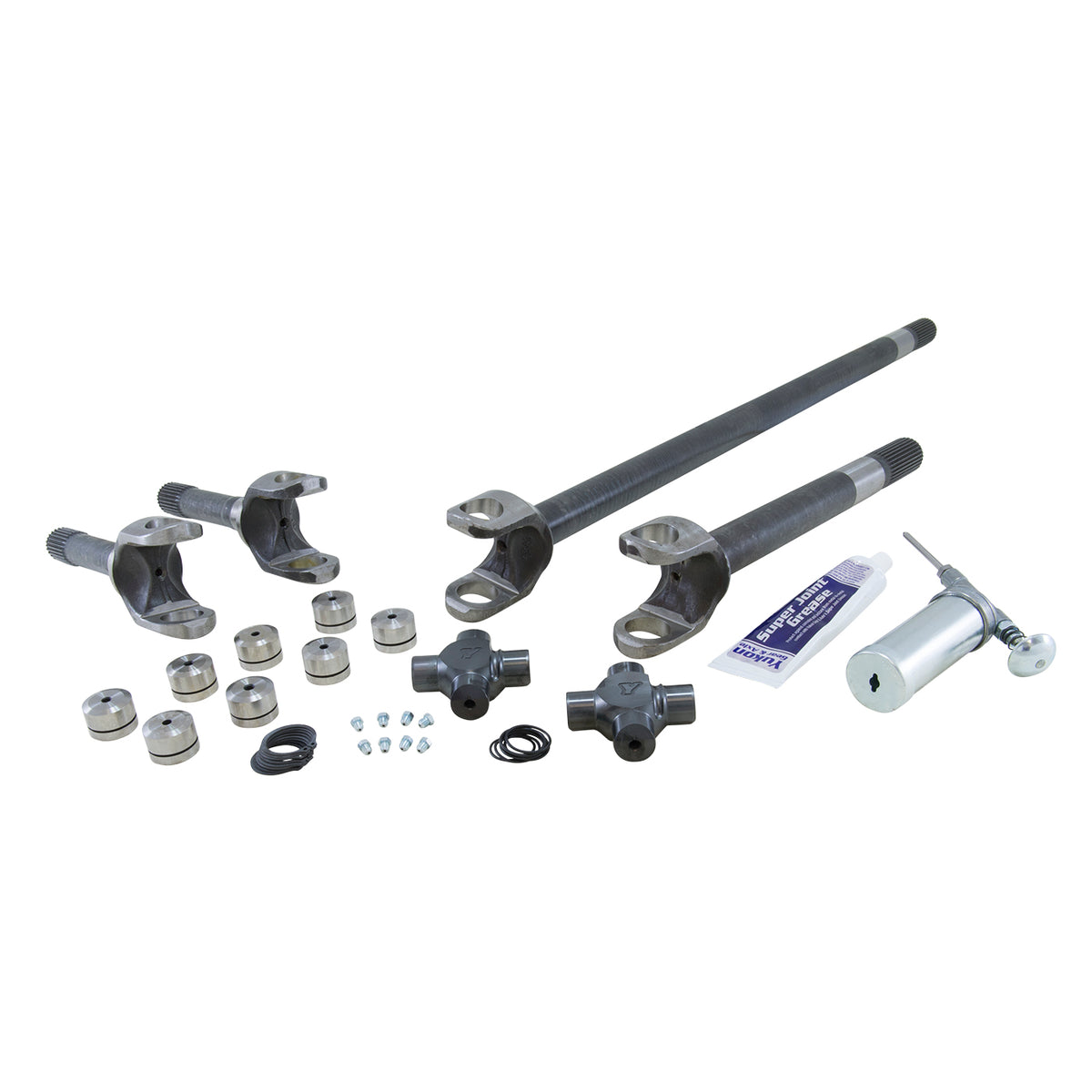 Yukon Gear 4340 Chrome-Moly Replacement Axle Kit For Jeep TJ / YJ & XJ Dana 30 / w/ Super Joints - YA W24112
