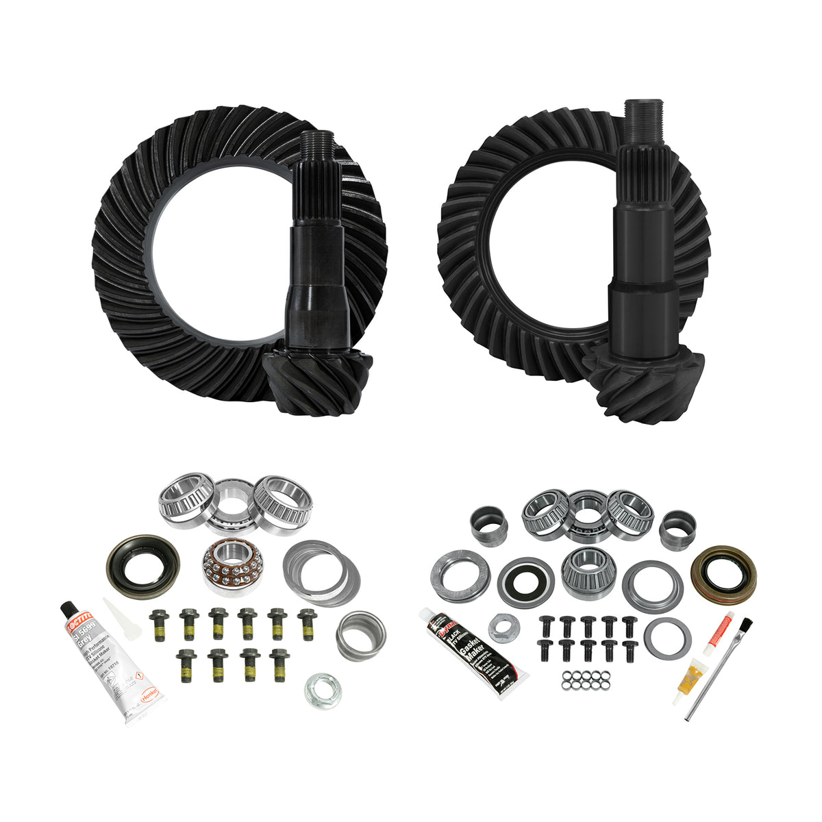 Yukon Gear & Install Kit Package For Jeep JL Non-Rubicon w/ D30 FR & D35 RR in a 5.13 Ratio - YGK075