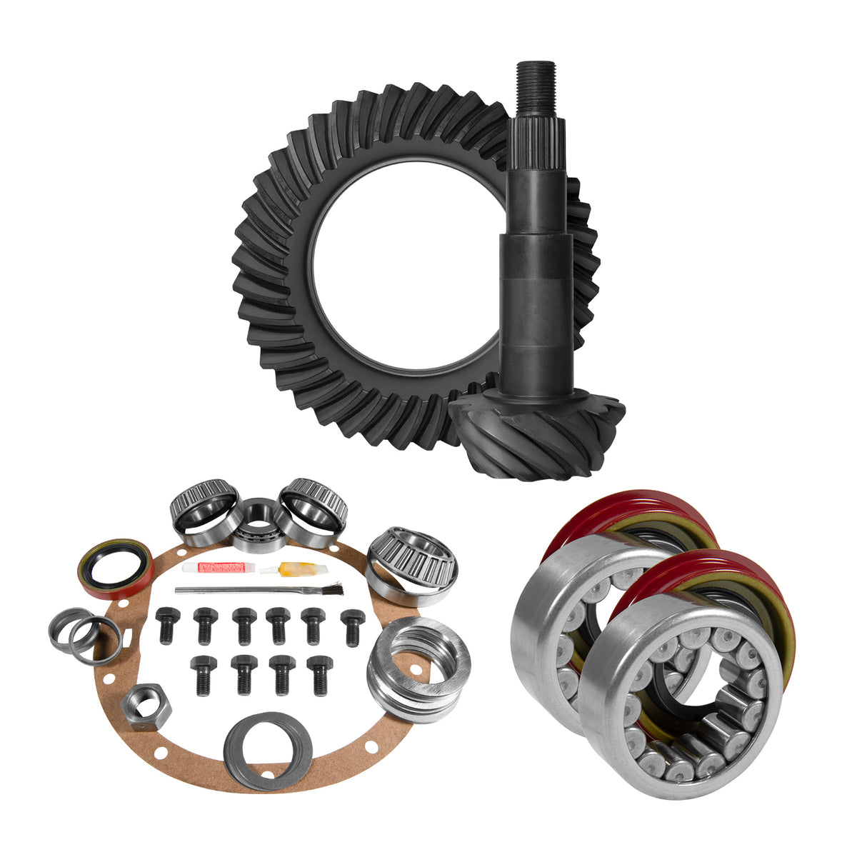 Yukon 8.5in GM 4.56 Rear Ring & Pinion Install Kit Axle Bearings 1.78in Case Journal - YGK2009