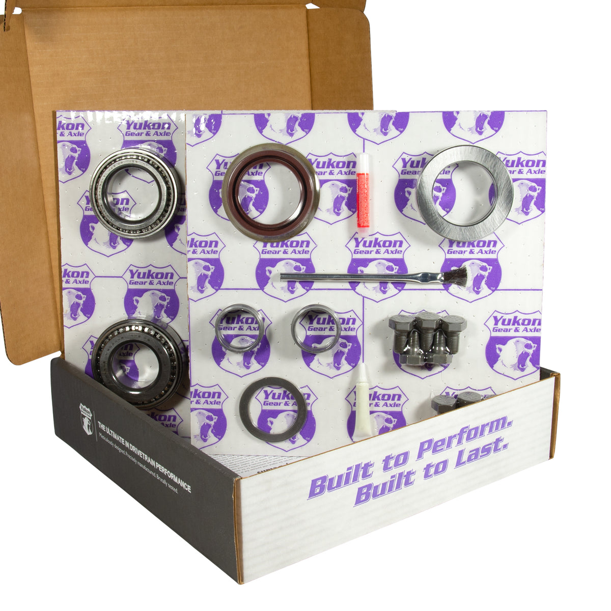 Yukon 8.6in GM 4.56 Rear Ring & Pinion Install Kit 30 Spline Positraction Axle Bearings and Seals - YGK2019