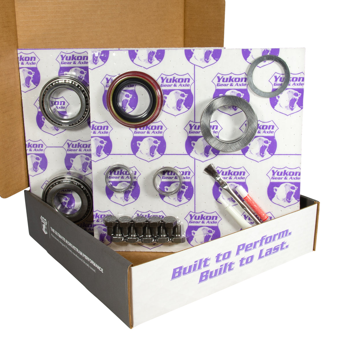 Yukon 8.8in Ford 3.55 Rear Ring & Pinion Install Kit 2.53in OD Axle Bearings and Seals - YGK2045