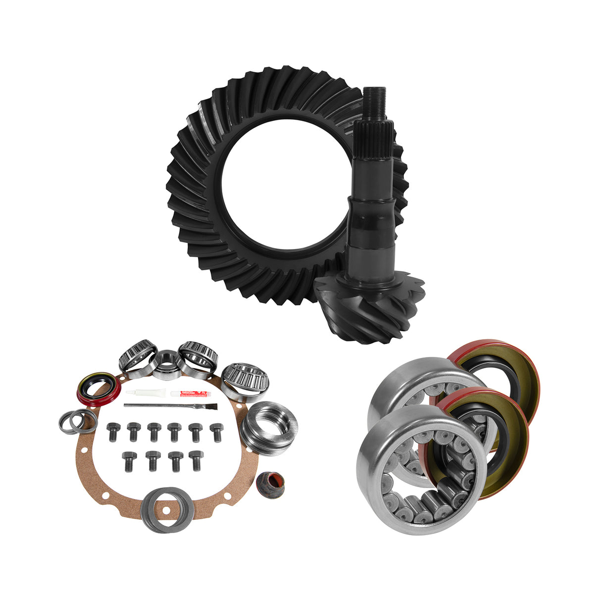 Yukon 8.8in Ford 3.73 Rear Ring & Pinion Install Kit 2.99in OD Axle Bearings and Seals - YGK2066