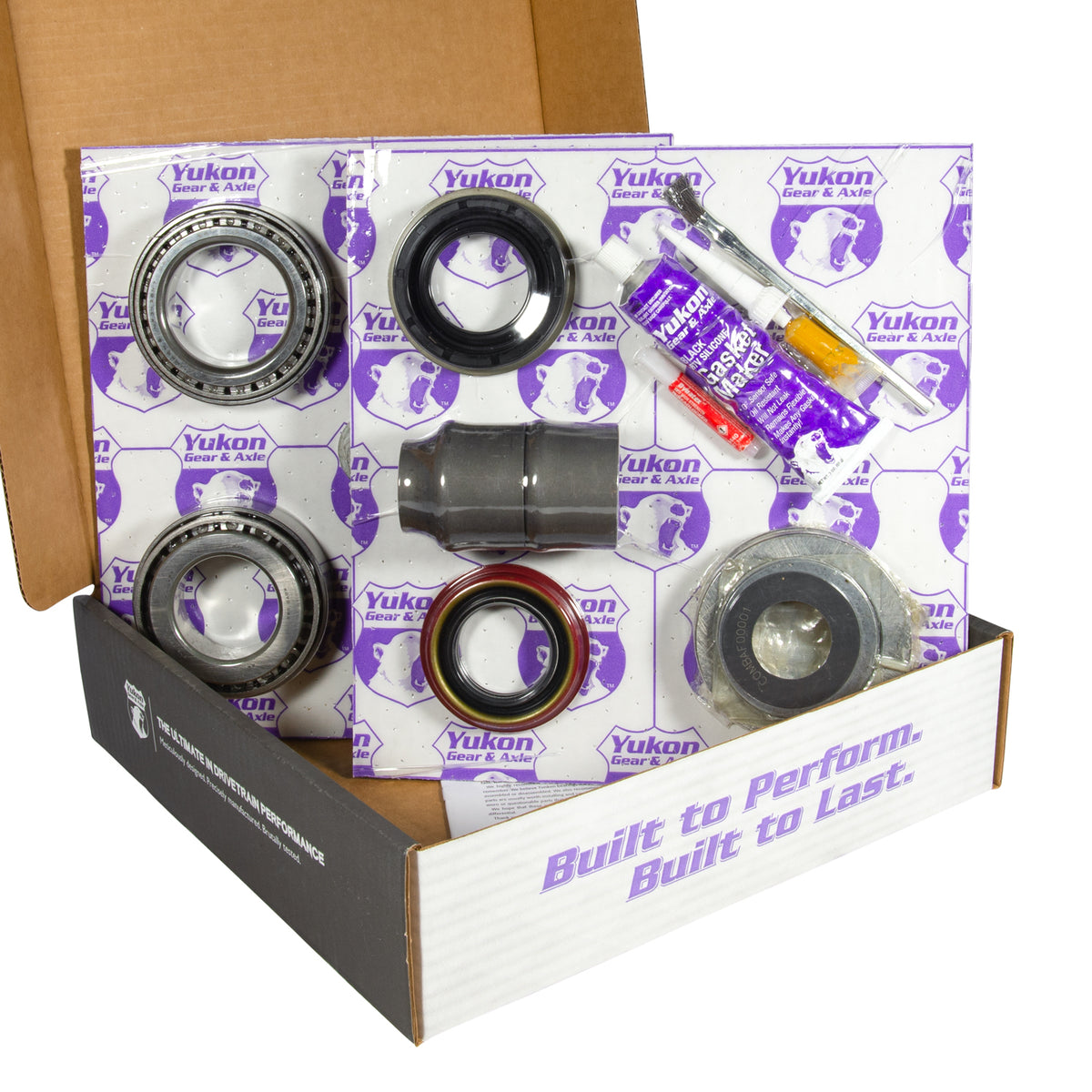 Yukon 9.75in Ford 3.55 Rear Ring & Pinion Install Kit 2.53in OD Axle Bearings and Seal - YGK2088