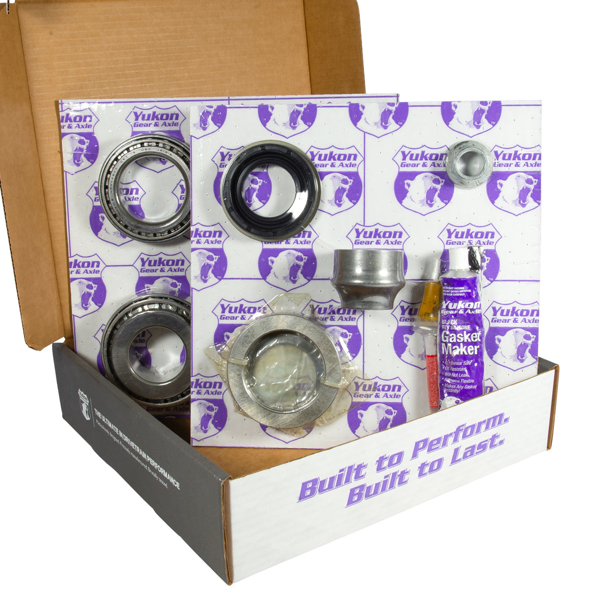 Yukon 9.75in Ford 3.73 Rear Ring & Pinion Install Kit 34 Spline Positraction Axle Bearings - YGK2104