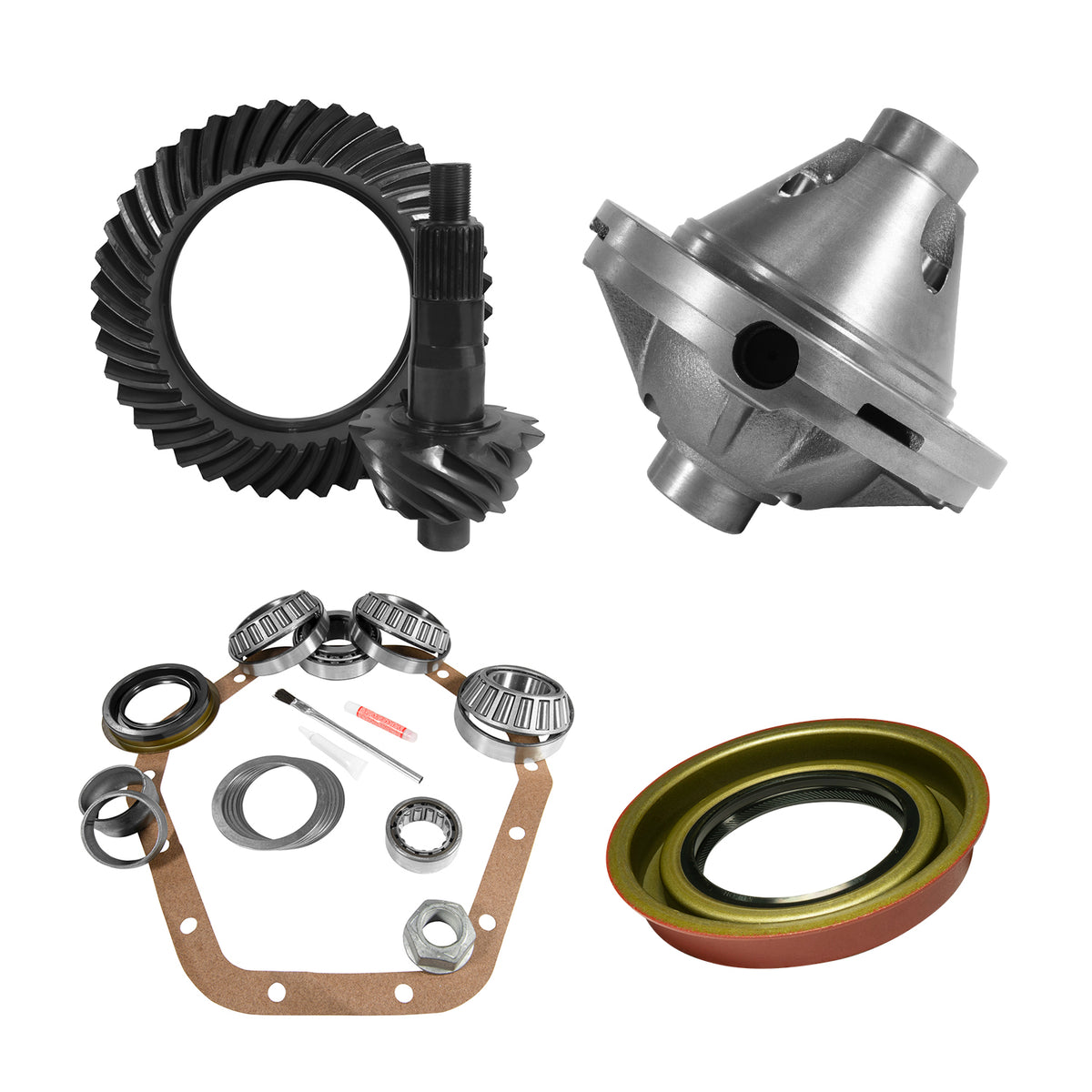 Yukon 10.5in GM 14 Bolt 4.11 Rear Ring & Pinion Install Kit 30 Spline Positraction - YGK2126