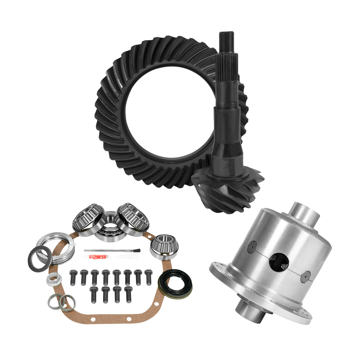 Yukon 10.5in Ford 4.11 Rear Ring & Pinion Install Kit 35 Spline Positraction - YGK2144