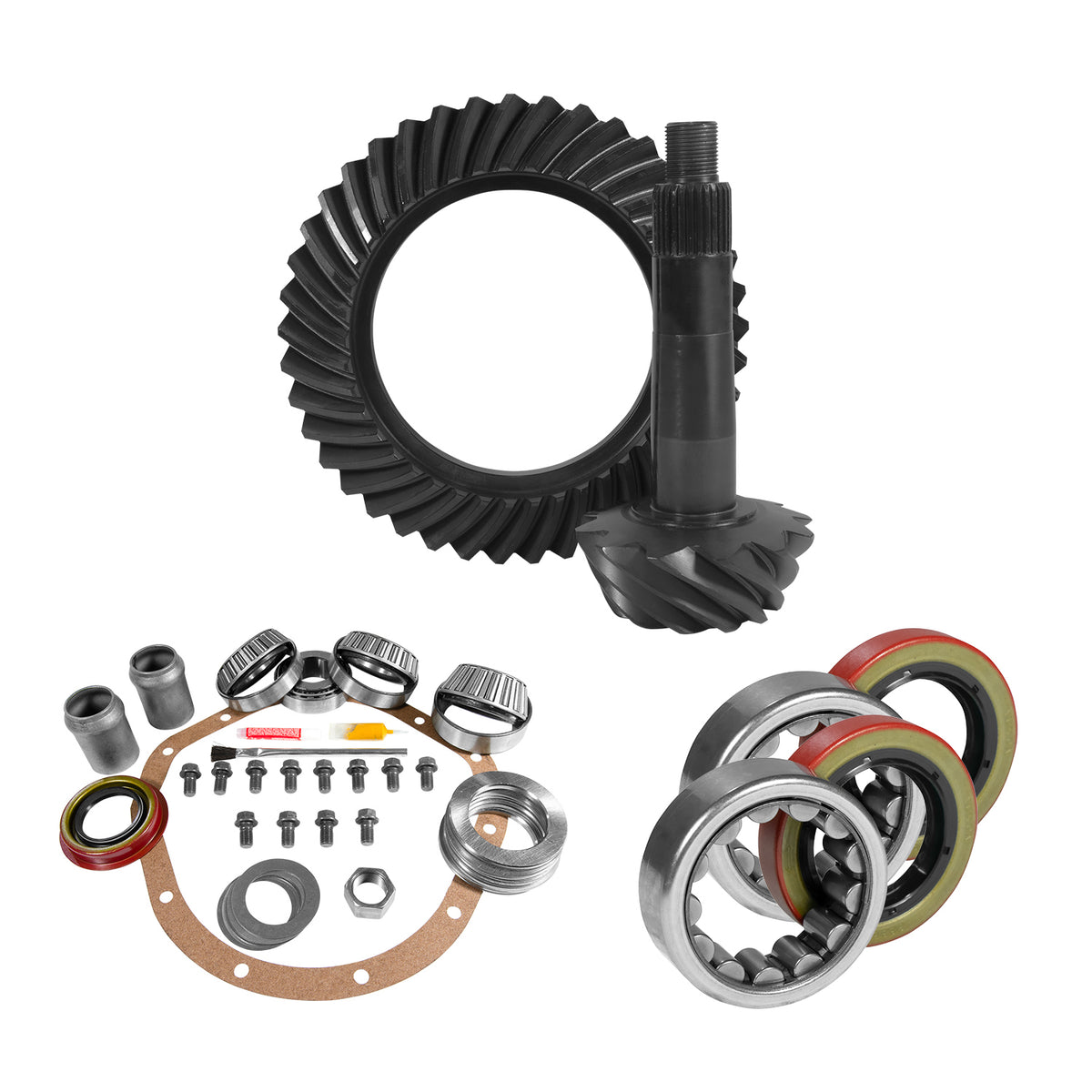 Yukon 8.875in GM 12T 3.42 Rear Ring & Pinion Install Kit Axle Bearings and Seals - YGK2226
