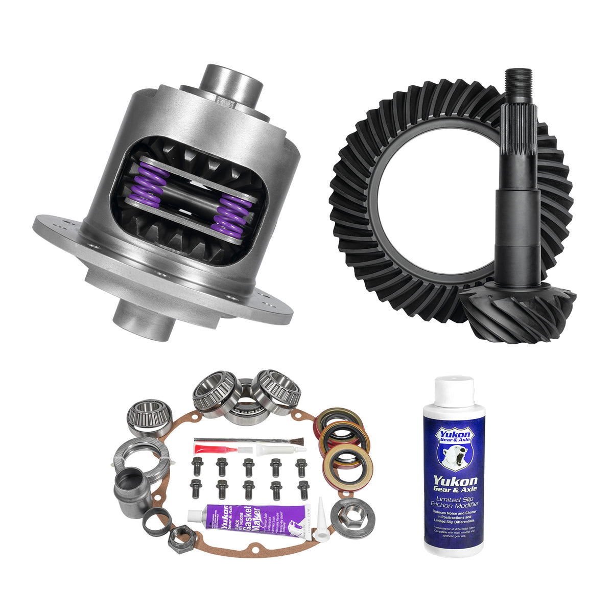 Yukon 64-72 Pontiac GTO Limited Slip & Re-Gear Kit 8.2in BOP 27 Spline 3.36 ratio - YGK2359