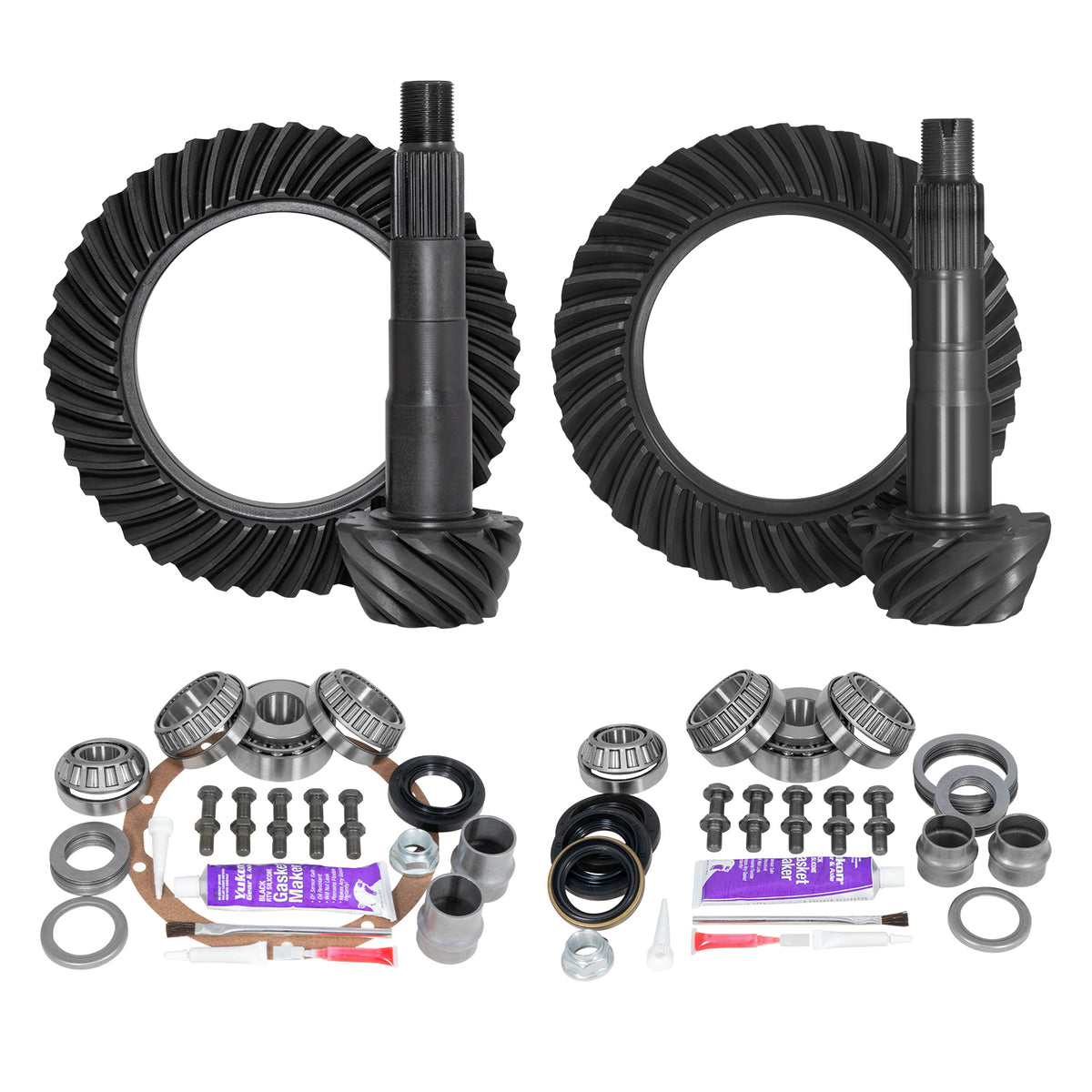 Yukon Ring & Pinion Gear Kit Front & Rear for Toyota 8/8IFS Diff (A/T w/o E-Locker) 4.56 Ratio - YGKT004-456