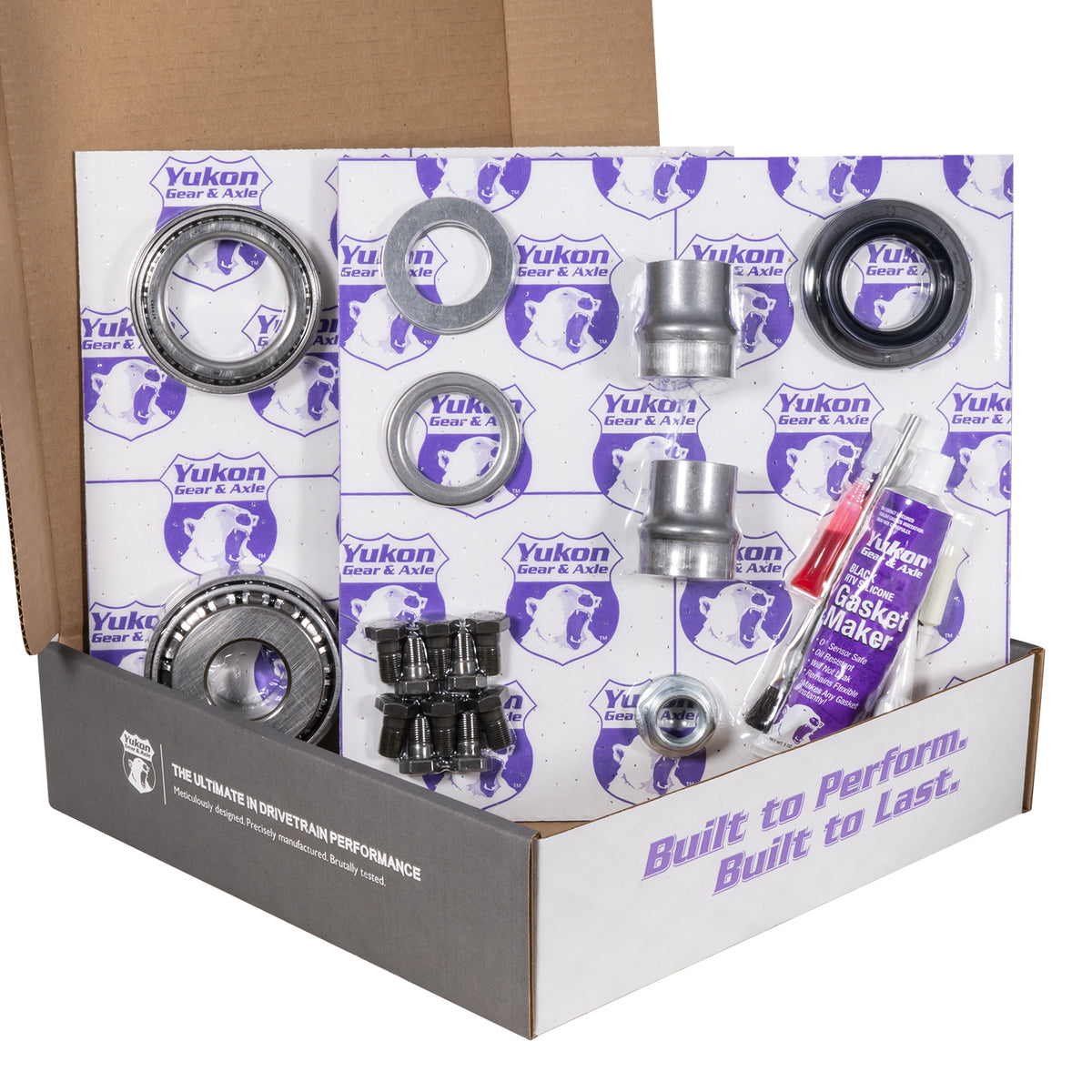Yukon Gear Ring & Pinion Gear Kit Package Front & Rear with Install Kits - Toyota 8in/8IFS - YGKT004-529