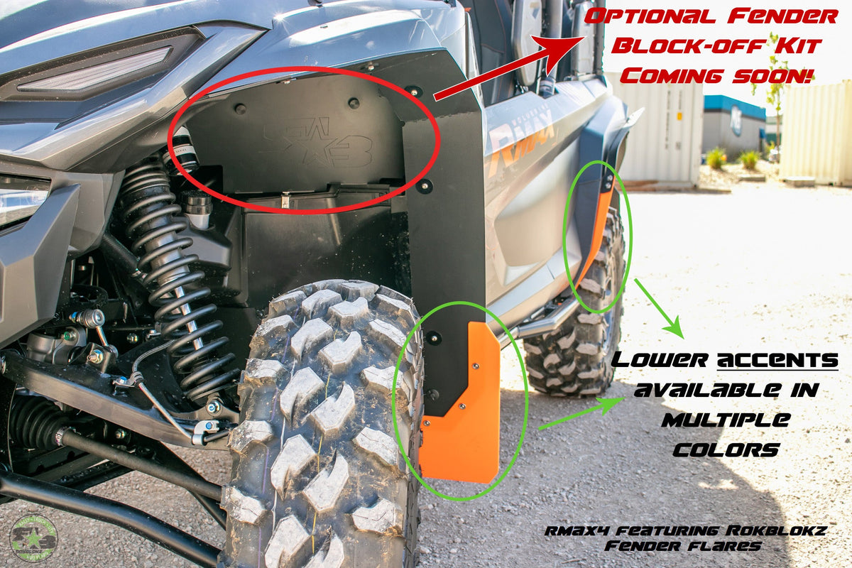 RokBlokz Yamaha Wolverine RMAX2 & RMAX4 1000 2021+ Fender Flares