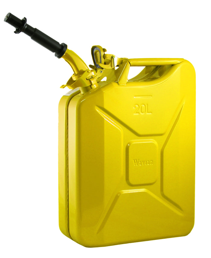 Wavian Fuel Cans - Yellow 20 Litre Wavian Diesel Can - Original NATO Jerry Can