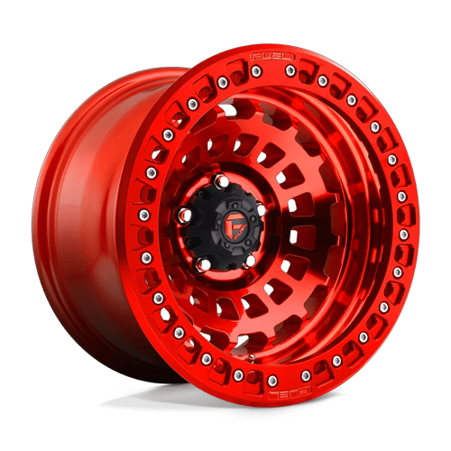 Fuel Off-Road Aluminum Wheels 17X9 Zephyr Beadlock D100 Candy Red