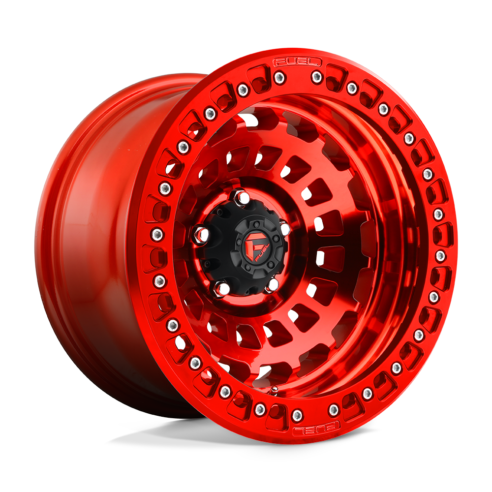 Fuel Off-Road Aluminum Wheels 17X9 Zephyr Beadlock D100 Candy Red