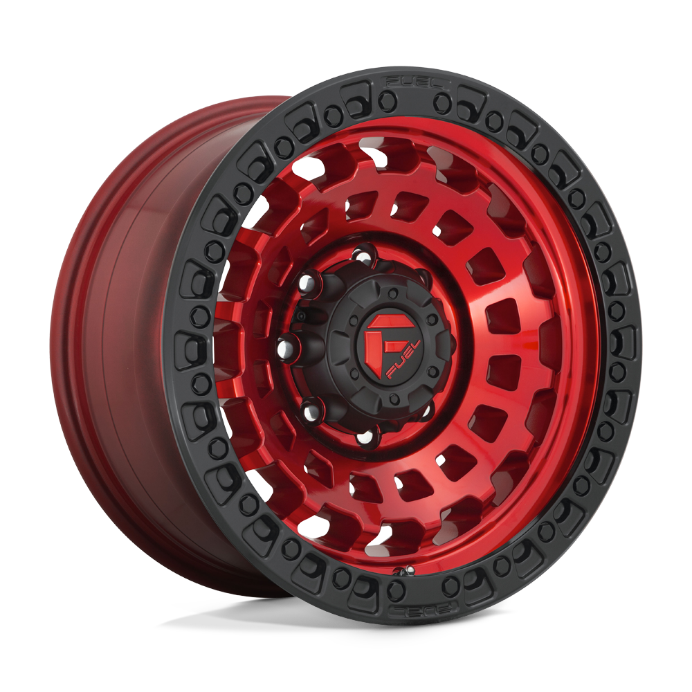 Fuel Off-Road D632 17X9 Candy Red W/ Black Bead Ring 5x127 +1mm