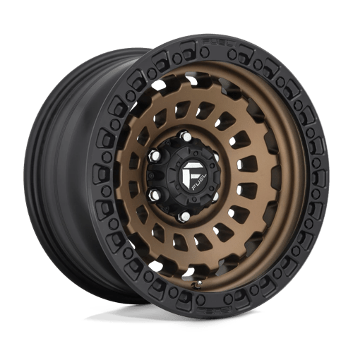 Fuel Off-Road Aluminum Wheels 17X8.5 Zephyr D634 Matte Bronze Black Bead Ring