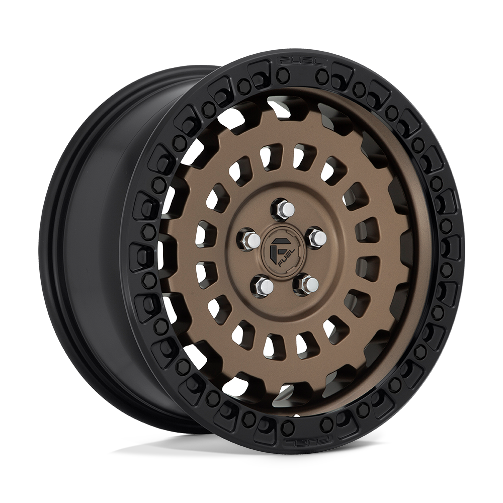 Fuel Off-Road Aluminum Wheels 17X8 Zephyr D634 Matte Bronze Black Bead Ring