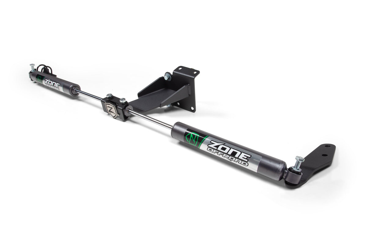 Zone Offroad 14-24 Ram 3500 14-22 Ram 2500 4WD Dual Steering Stabilizer Kit - Nitro Series - ZOND148DN