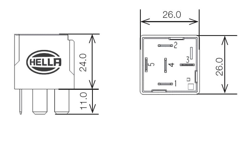 Hella Relay 24V 10/20A Spdt Res - 007903007