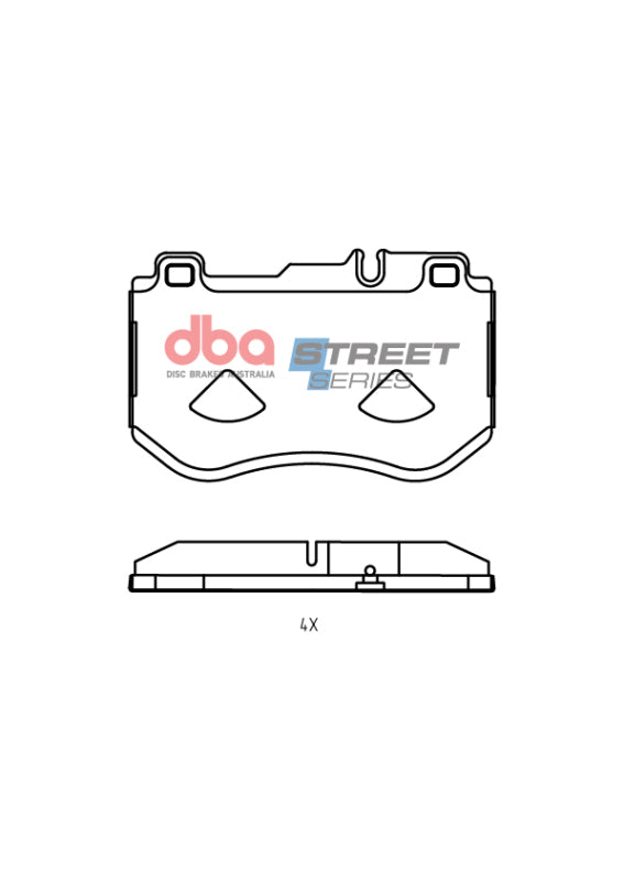 DBA 19-20 Mercedes-Benz C300 AMG Sport Package Front Street Series Brake Pads - DB15036SS