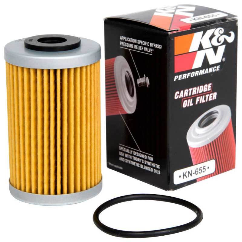 K&amp;N 1.625in OD x 2.719in H Oil Filter - KN-655