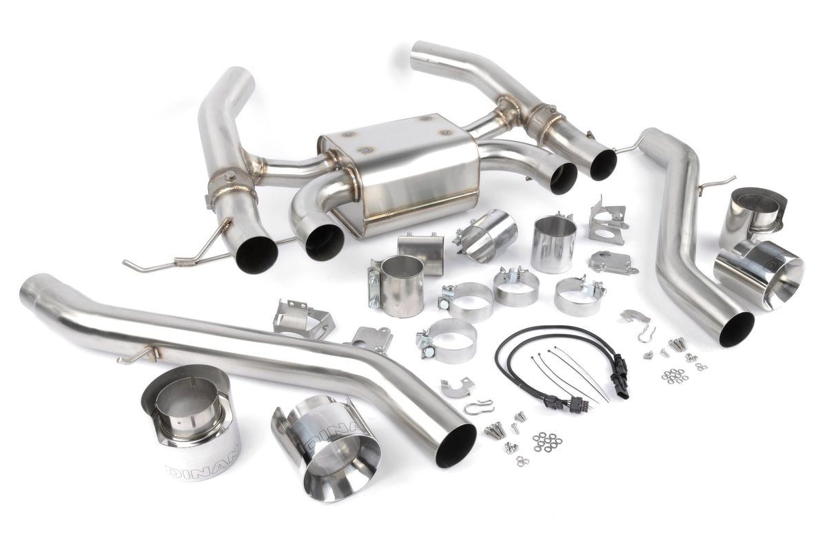 Dinan - Valved Axle-Back Exhaust - 2021-2026 BMW M3/M4 - D660-0093
