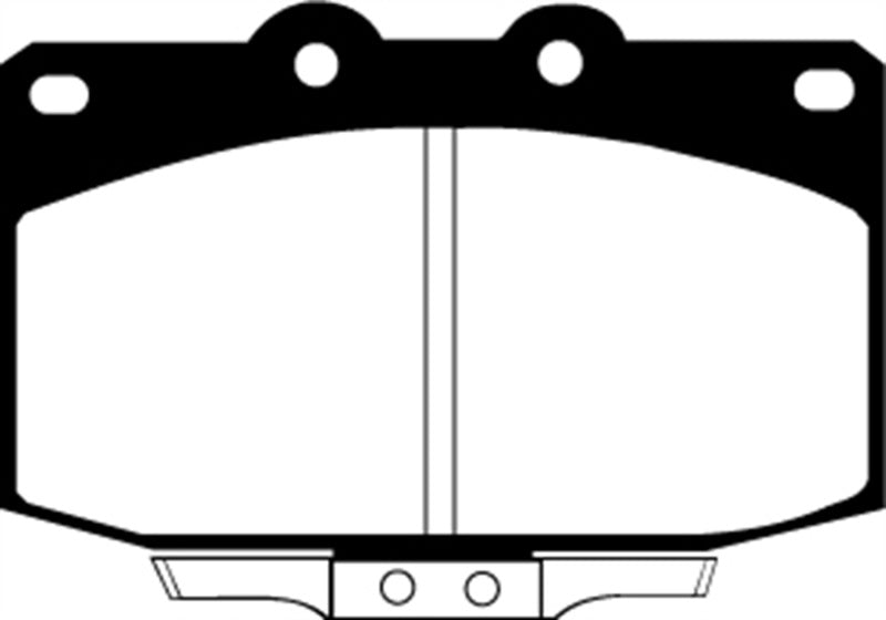 EBC 86-89 Mazda RX7 2.4 (1.3 Rotary)(Vented Rear Rotors) Greenstuff Front Brake Pads - DP2763
