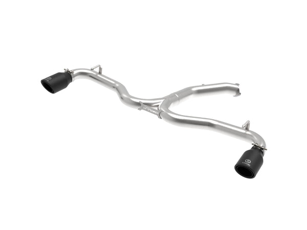 aFe Takeda 3-2.5in 304 SS Axle-Back Exh System w/Black Tip 2018 Hyundai Elantra GT Sport I4-1.6L (t) - 49-37002-1B